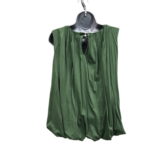 NWT Madewell Sleeveless Crewneck Bubble Top size medium in green - Picture 8 of 9